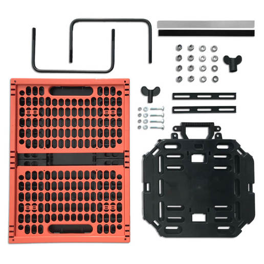 610775.KOR PLATES 4 BIKES Travel Set: Caisse pliante + Multi-Plaque + Supports de sacoche	 47 x 34.5 x 25.5 cm
