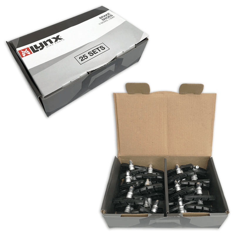 440815.BOX LYNX V-brake remschoenen 72 mm 25 sets 72 mm
