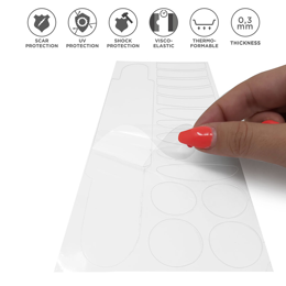 092010 MERKLOOS Set d'autocollants transparents pour la protection de cadre de vélo 90 x 230 mm