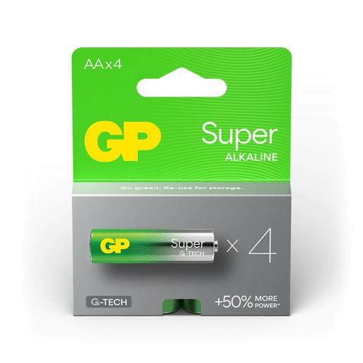 430910 GP Super Alkaline AA-batterijen 4PK