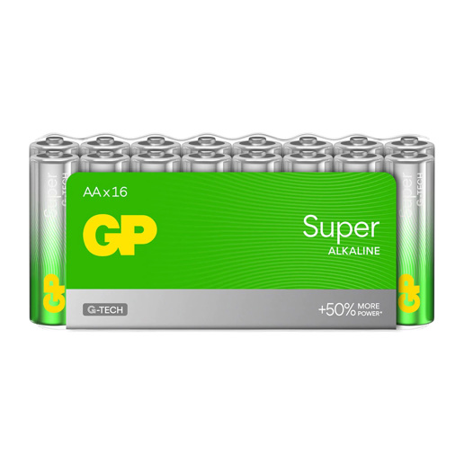 430915 GP Super Alkaline AA-batterijen 16PK