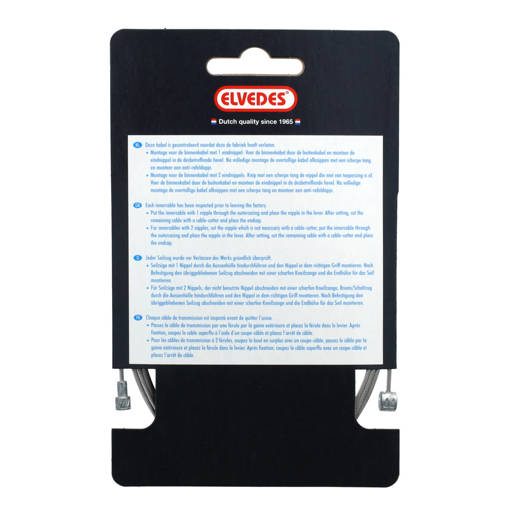 74.6412/27RVS ELVEDES Rem binnenkabel RVS 2350 mm ø 1,5 mm 1 x 19 ø 1,5 x 2350 / ø 5,5 × 10 + ø 7 × 6 mm