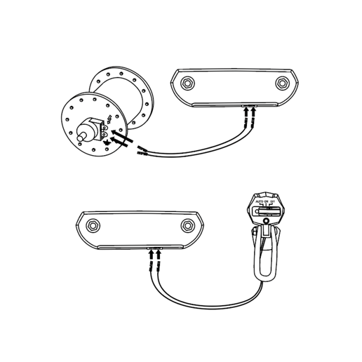 429285 LYNX Feu arrière Dynamo Eagle <- 80 mm ->