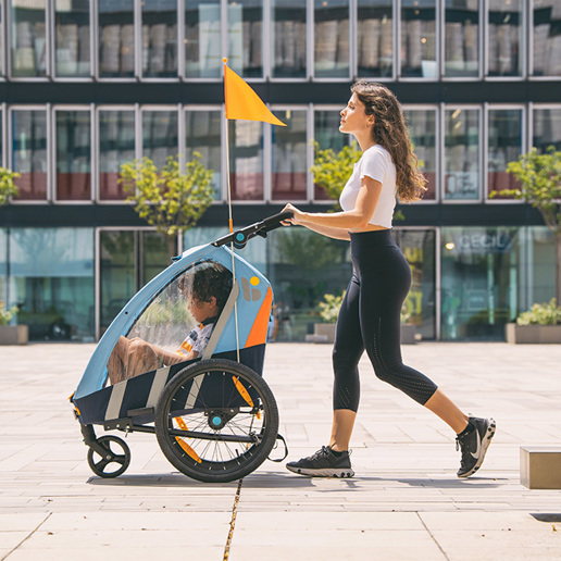 71.01BLZ001 BELLELLI Remorque vélo enfant 2 en 1 Trailblazer