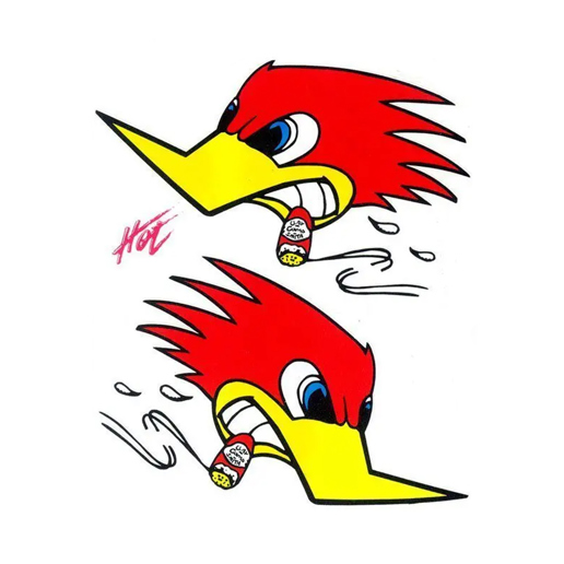 980795 MERKLOOS Stk. woodpecker smoking 14 x 16 cm 140 x 160 mm