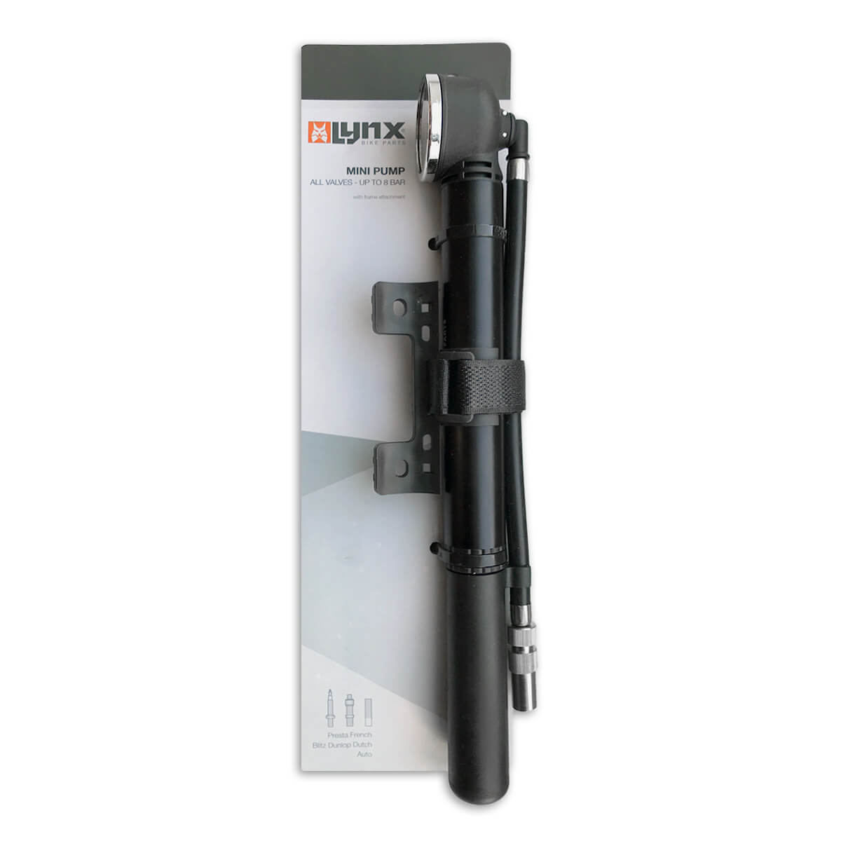 440225 LYNX Mini fietspomp Hurricane 28 x 2.5 cm