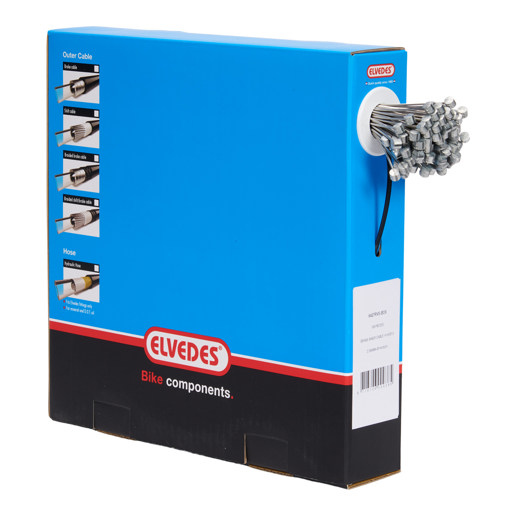 74.6427RVS-BOX ELVEDES Câble intérieur de frein acier inoxydable 2250 mm ø1,5 mm (100x) 1 × 19 ø 1,5 x 2250 / ø 7 × 6 mm