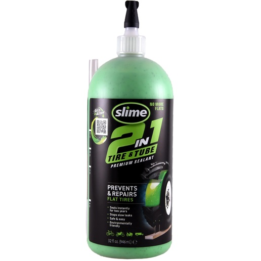 40D.10194 SLIME Slime anti-crevaison 2-en-1 pneus & chambres à air 946 ml 8.5 x 8.5 x 25 cm
