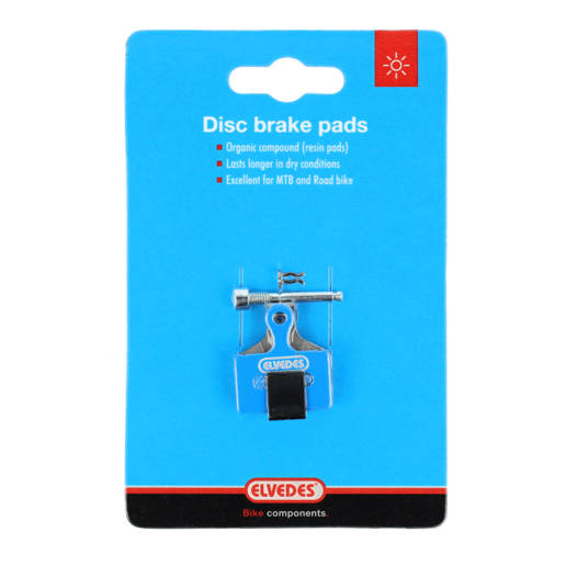 74.6907 ELVEDES Jeu de plaquettes de frein Organique Bleu
