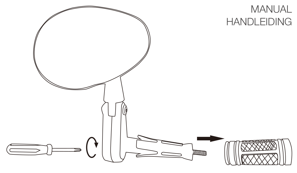 421105 LYNX Bicycle mirror (left) <-> 113 x 77 mm