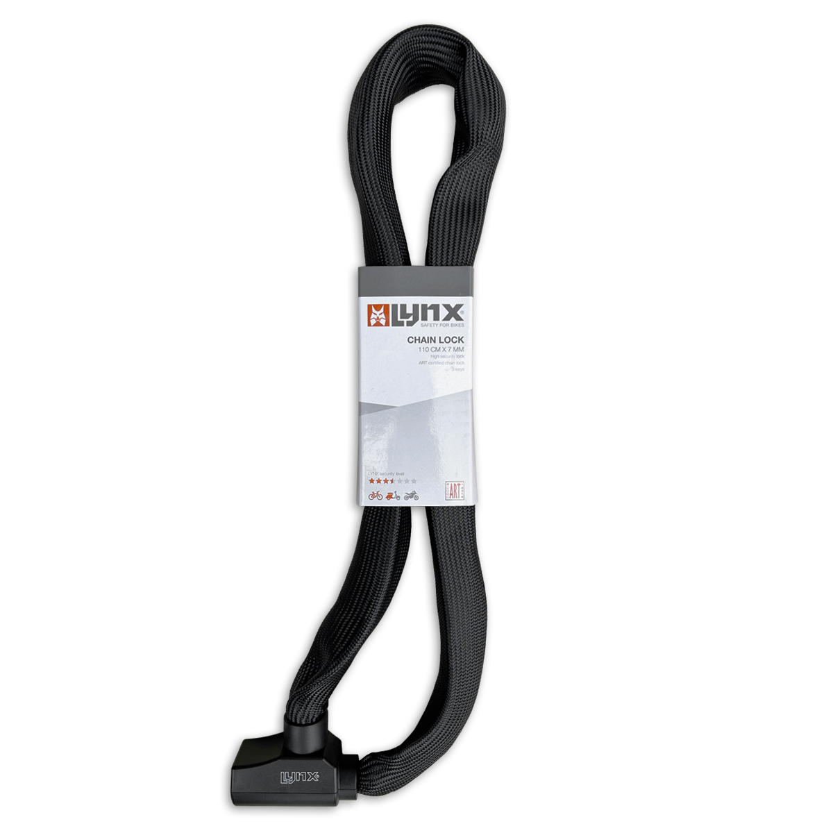 410332.S LYNX Kettenschloss Terrix+ ART 1 110 cm x 7 mm