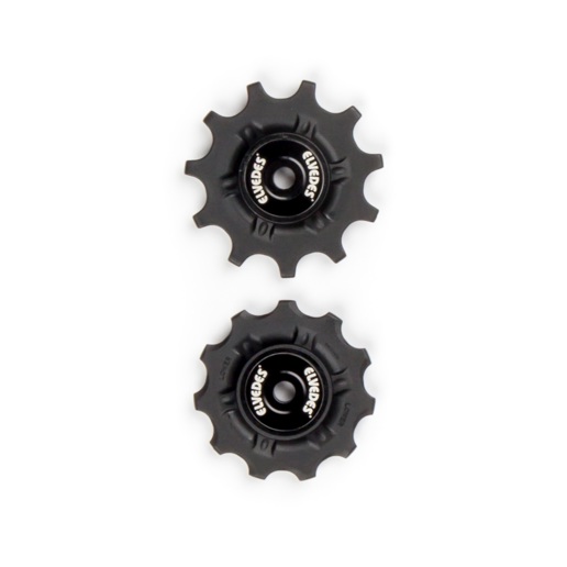 74.CP2017100 ELVEDES Jeu de galets de dérailleur 2 × 11 dents avec roulements étanches en acier inoxydable