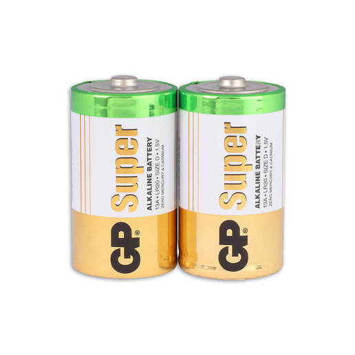 430925 GP Super Alkaline D-batterijen 2PK
