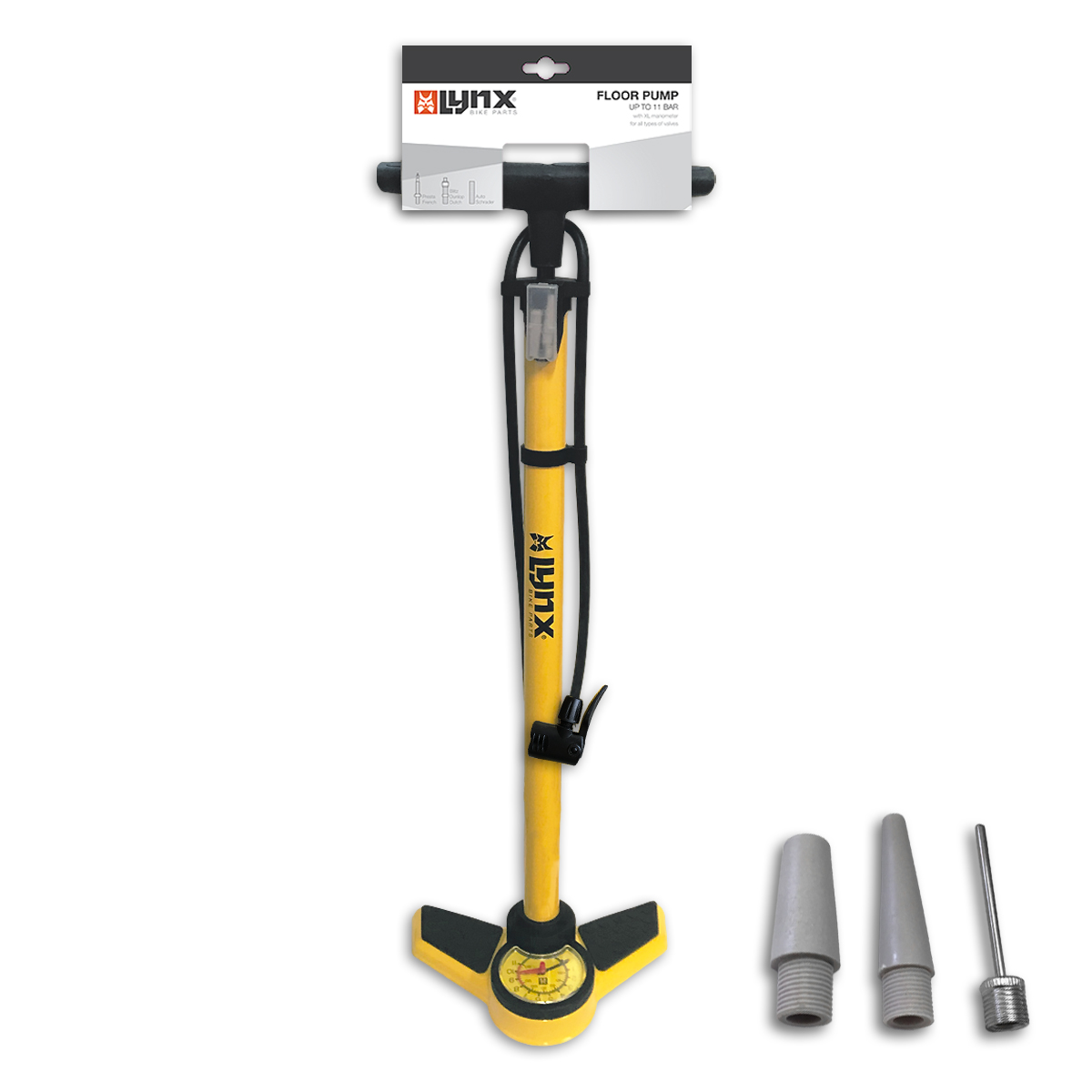 440251 LYNX Fietspomp Cyclone 25 x 14 x 69 cm