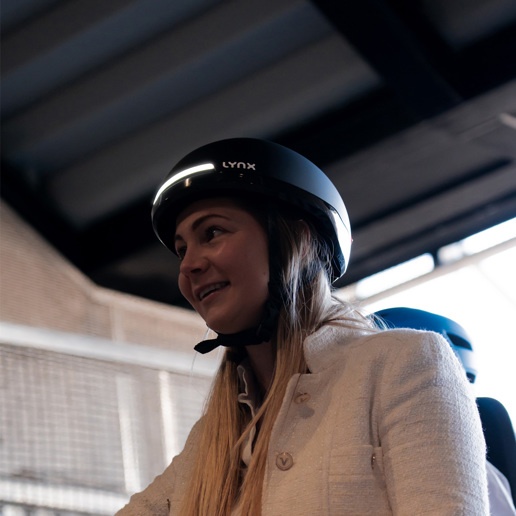 619121.BLA LYNX Casque de vélo Citylight M 55-58 cm