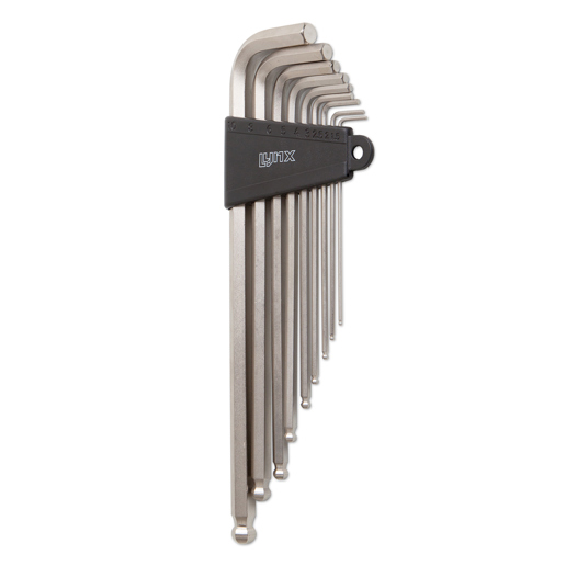 440560 LYNX Set de clés Allen 9 pièces 1,5 / 2 / 2,5 / 3 / 4 / 5 / 6 / 8 / 10 mm