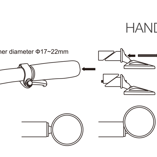421110 LYNX Fietsspiegel <-> 47 mm