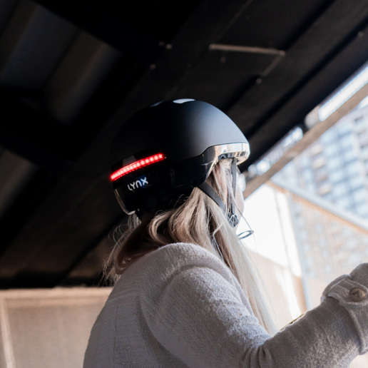 619121.BLA LYNX Casque de vélo Citylight M 55-58 cm