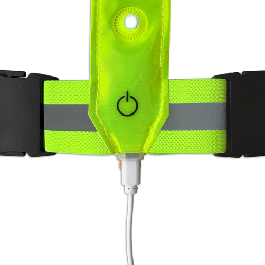 429005.YEL LYNX LED gilet de réflection USB
