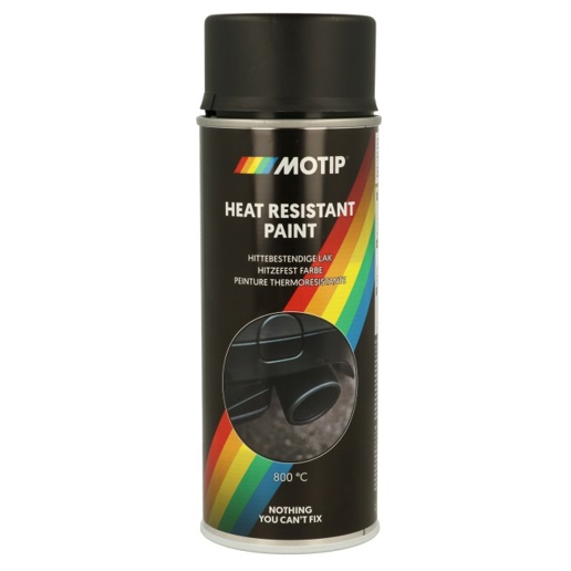 514031 MOTIP Peinture haute température noire  400 ml