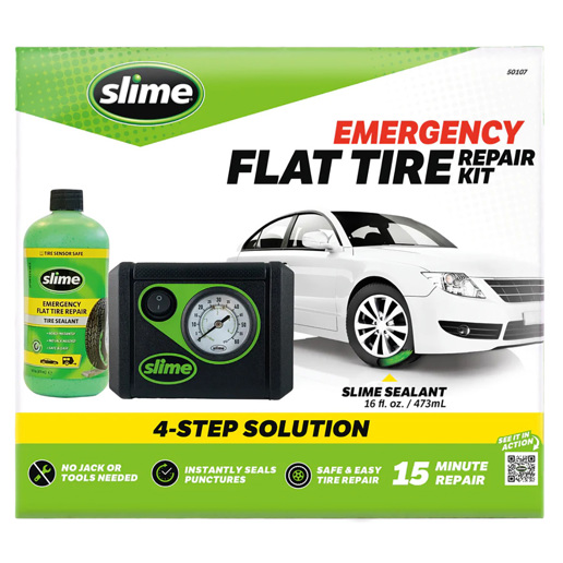 40P.03055 SLIME Slime Smart Repair kit de réparation d’urgence pour pneus crevés 19.5 x 7.5 x 17 cm