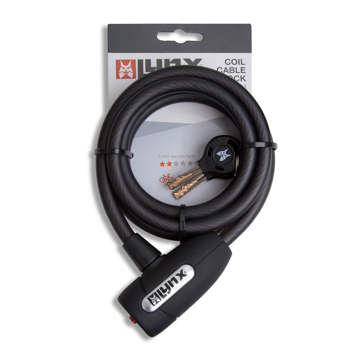 410070 LYNX Coil cable lock 150 cm x 10 mm