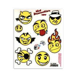 980756 MERKLOOS Stickerset emoticons 135 x 160 mm