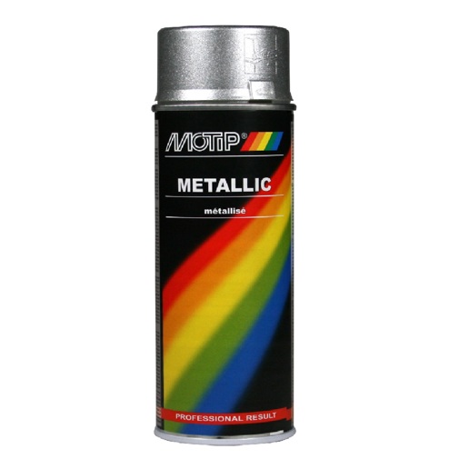514046 MOTIP Peinture métallique argent 400 ml