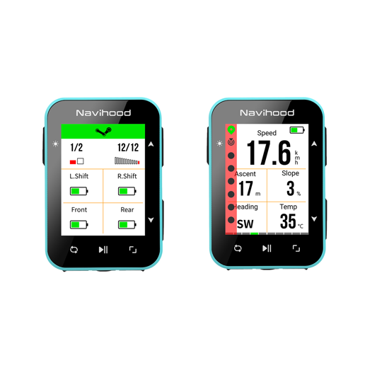 427255 NAVIHOOD Compteur de vélo Navigation GPS L2 Navihood 65 x 46 x 17 mm
