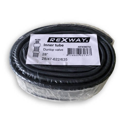 390755 REXWAY Chambre à Air 28 pouces DV 32/42-609/635 (28 x 1 5/8 x 1 3/8)