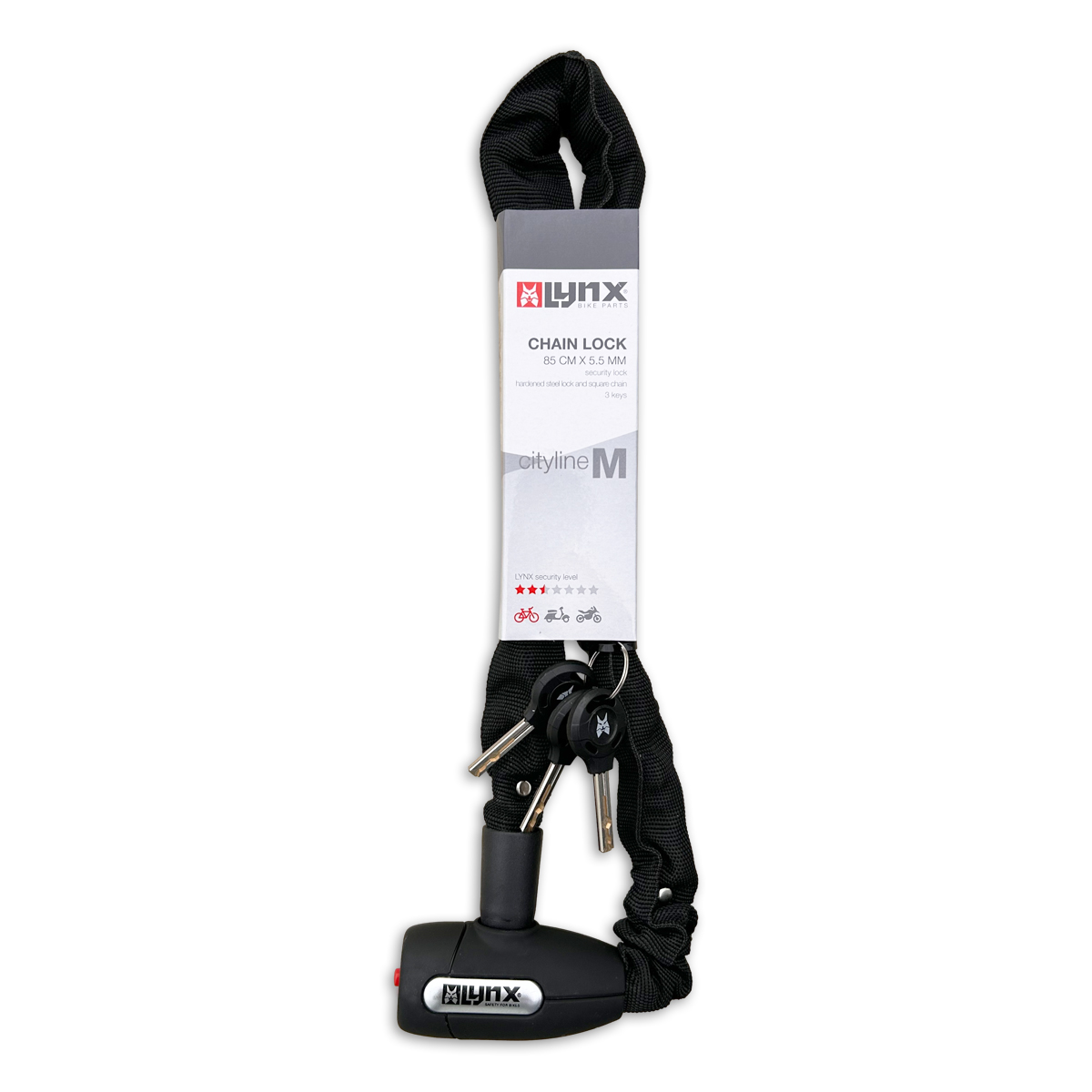 410122.BLA LYNX Chain lock Cityline M 85 85 cm x 5.5 mm