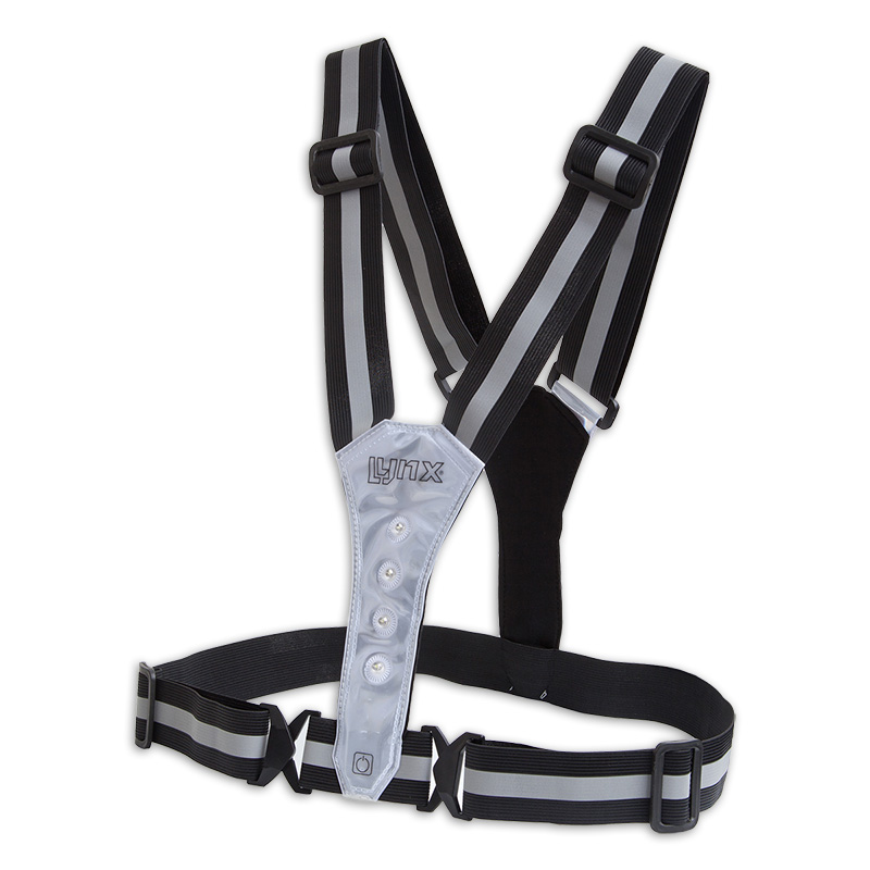 429005.BLA LYNX Reflective LED Sport vest USB