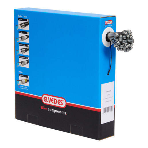 74.6426RVS-BOX ELVEDES Câble intérieur de frein acier inoxydable 2000 mm ø 1,5 mm (100x) 1 × 19 ø 1,5 x 2000 / ø 7 × 6 mm