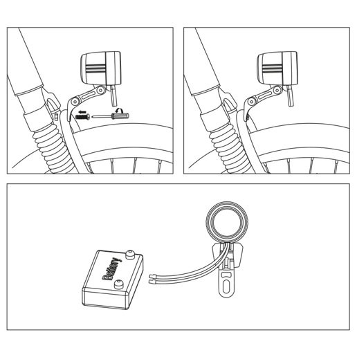 429397.E LYNX Phare avant E-Bike Max+ 100 Lux