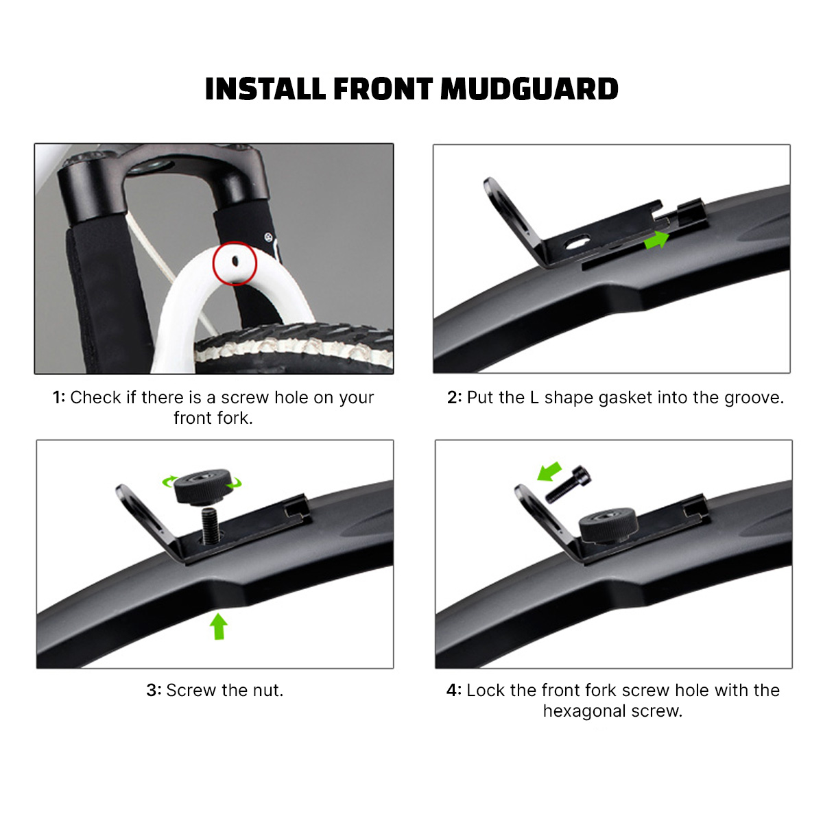 440001 LYNX Mudguard set MTB & City 24 - 29 Inch