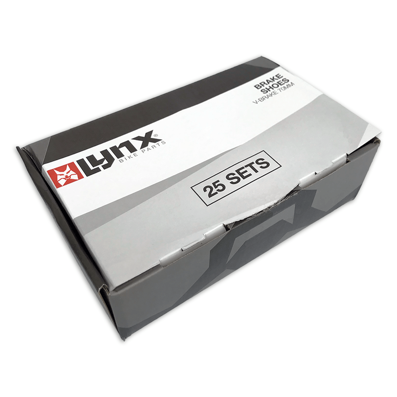 440815.BOX LYNX V-brake remschoenen 72 mm 25 sets 72 mm