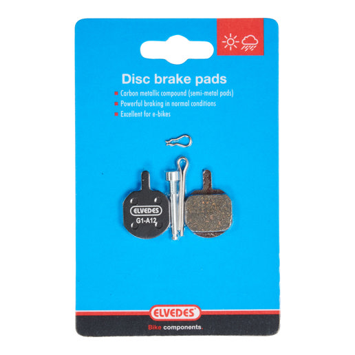 74.6862MC ELVEDES Jeu de plaquettes de frein à disque Metallic Carbon Noir